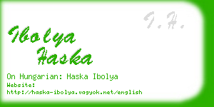 ibolya haska business card